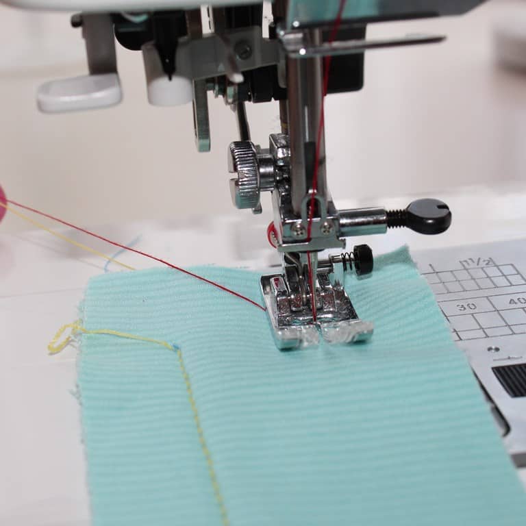 Pull the threads before sewing Here we sew again