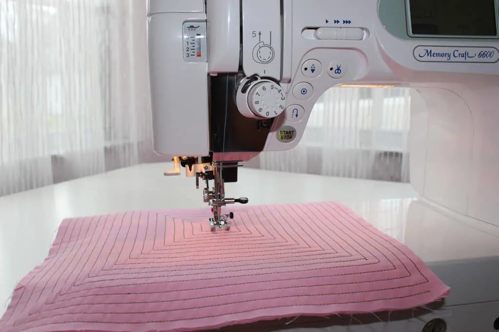 Machines make sewing fast and easy but learning to use them will take some time.