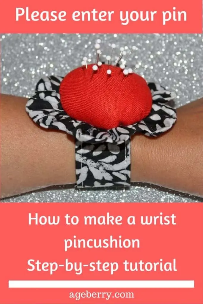 How to sew a pin cushion bracelet { free pin cushion pattern}