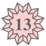 my logo with number 13