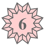 my logo with number 6