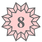 my logo with number 8