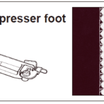 Beading presser foot