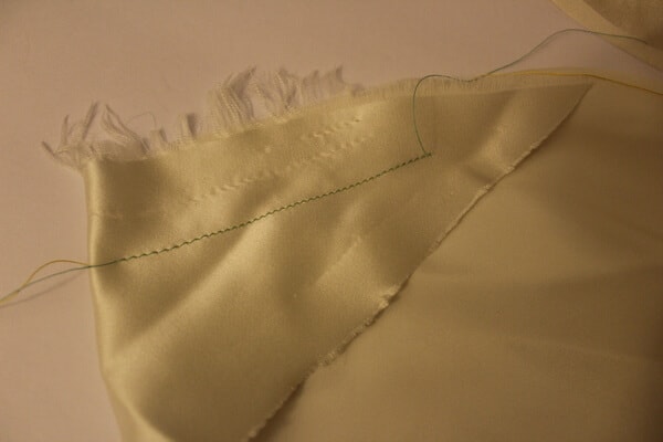 Silk is easily damaged by a needle