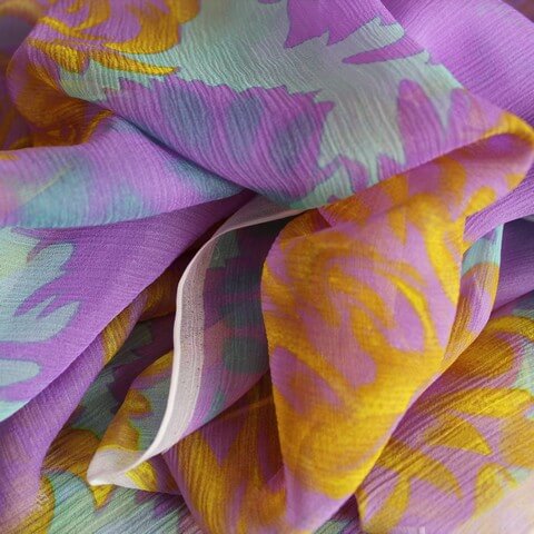 Most common types of silk fabric