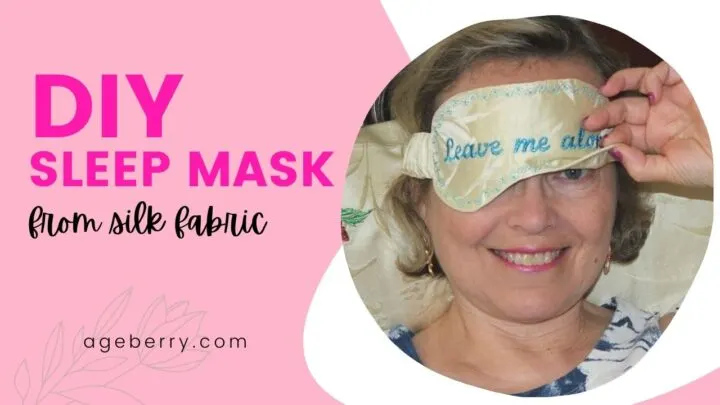 DIY sleep mask from silk fabric