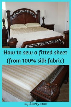 DIY fitted sheet, fitted sheet tutorial, pure silk fabric, natural silk fabric, easy sewing projects for beginners, easy things to sew at home, sew for home, sewing projects for the home, best sewing idea, easy projects to sew at home, things to sew for home, #sewingproject, #sewingtutorial, #diy, #easysewing.