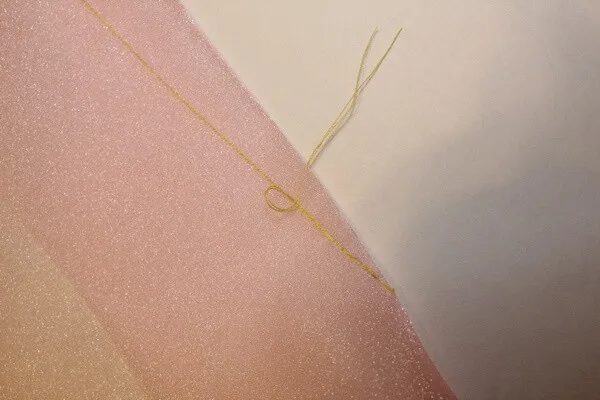 Seams for silk fabric