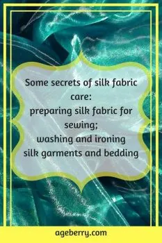 How to wash silk, how to iron silk, pre-washing silk fabric, how to pre-wash silk fabric, natural silk fabric,how to hand wash silk, #sewing #sewingtutorial #sewingtips #ageberry