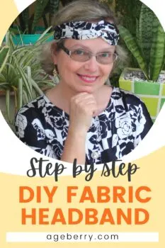 step by step diy fabric headband