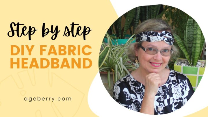 step by step diy fabric headband