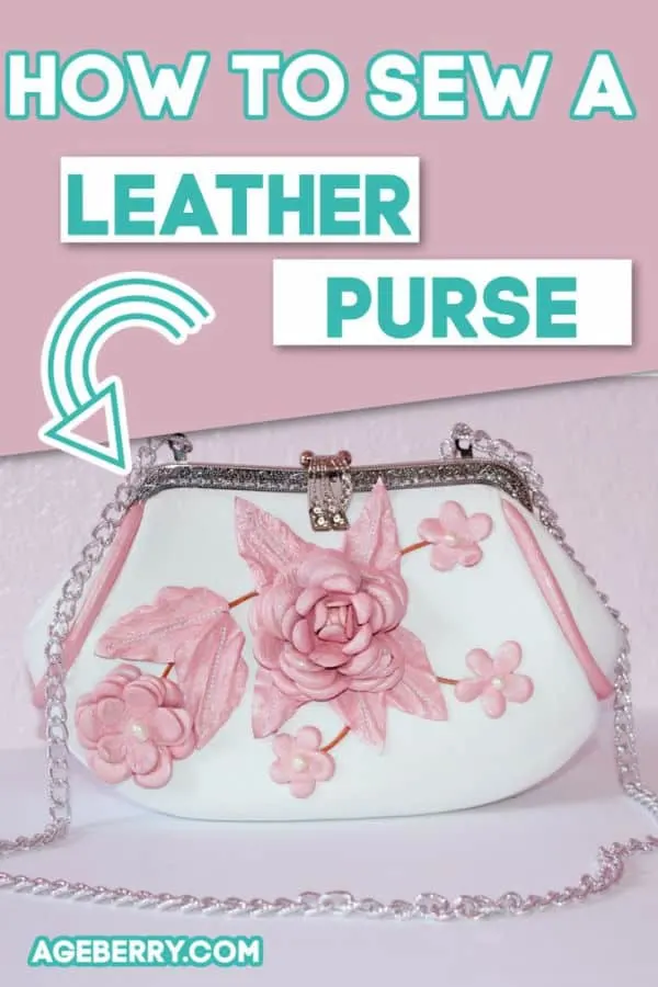 How to sew a leather purse