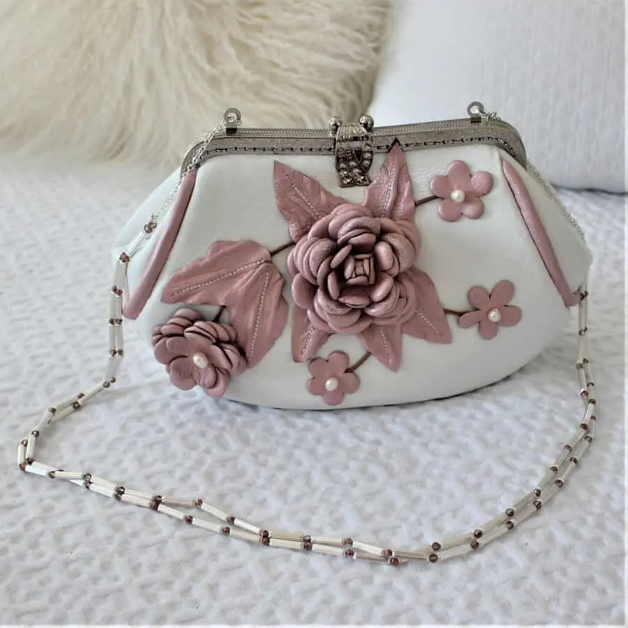 Elegant Flower Embossed Handbag, Fashionable Satchel Bag For Work, Classic  All-match Bag - Temu