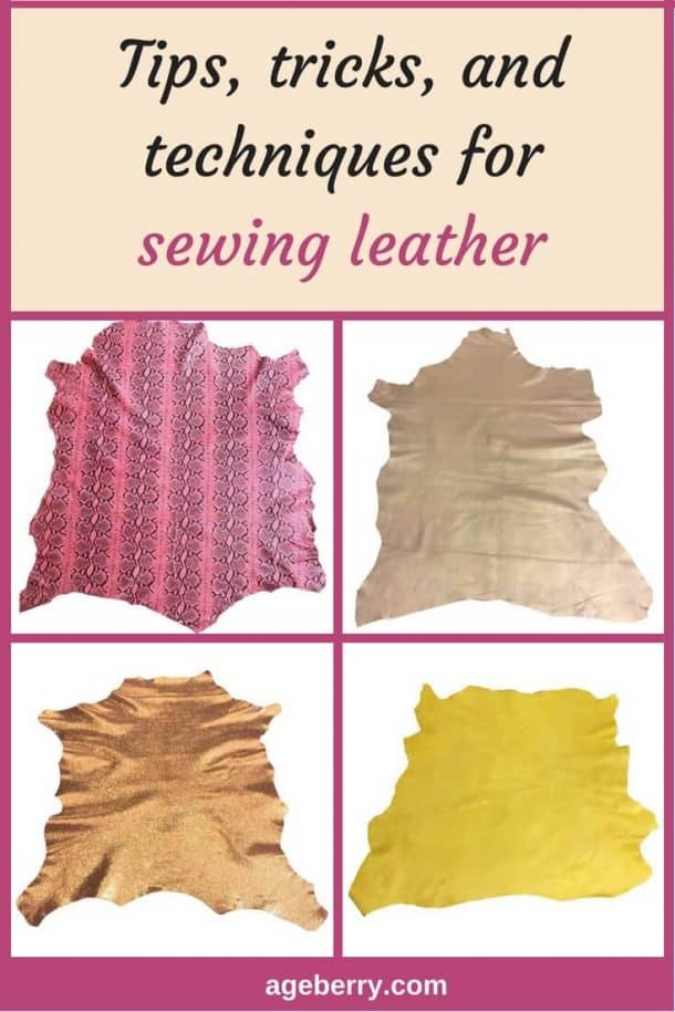 How to sew thin leather easily with a regular sewing machine