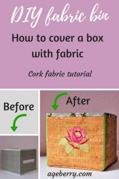 Create a fabric storage bin with this easy sewing tutorial