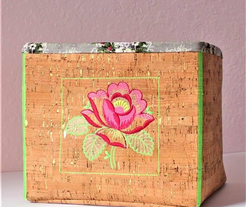 How to cover a box with fabric