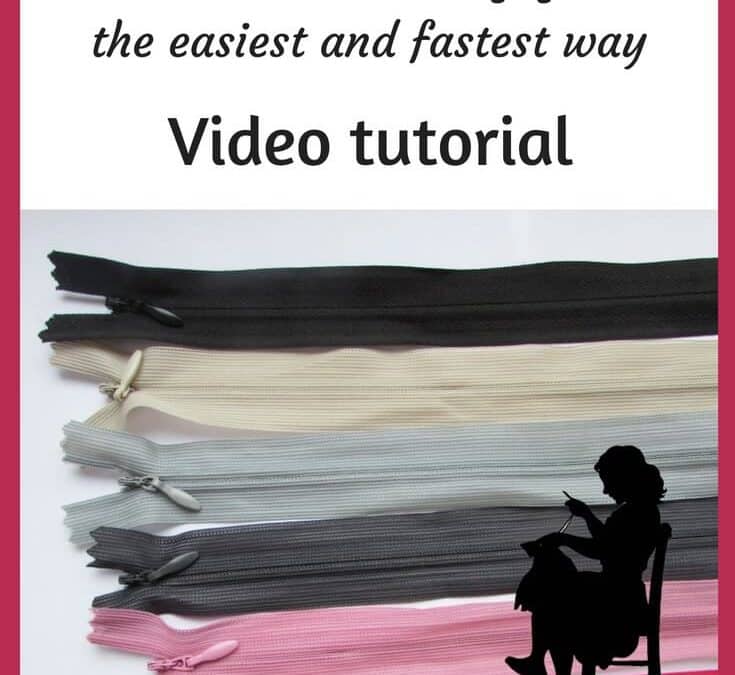 How to put in an invisible zipper using Wonder tape for sewing