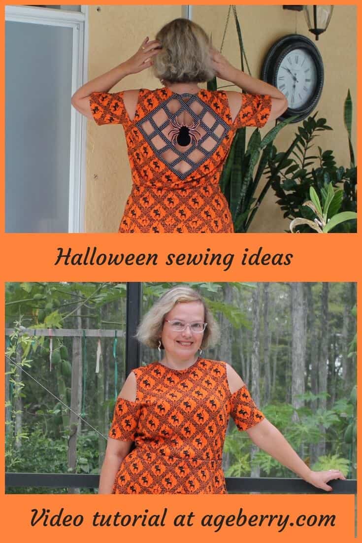 Halloween sewing projects: DIY off-shoulder top