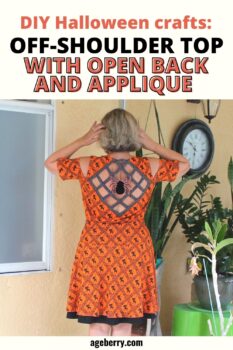 Halloween sewing projects: DIY off-shoulder top