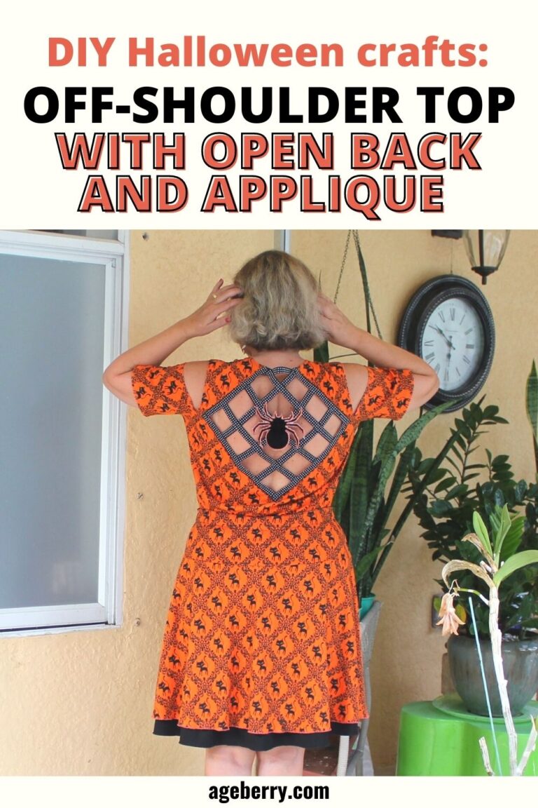 Halloween sewing projects: DIY off-shoulder top