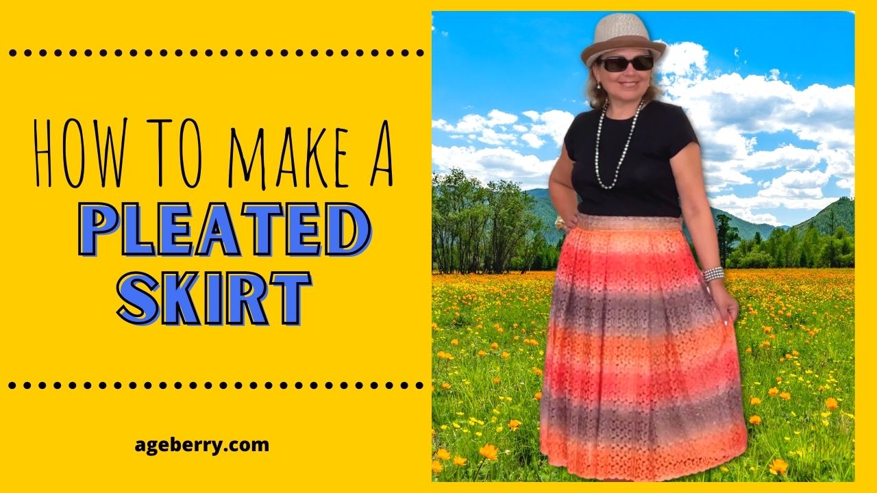 How to make a pleated skirt DIY box pleated midi skirt