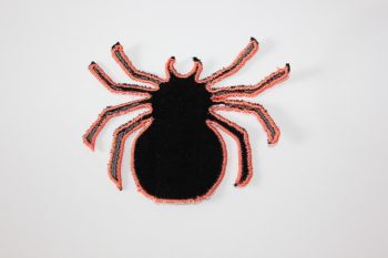 spider appliques cut with a cutting machine