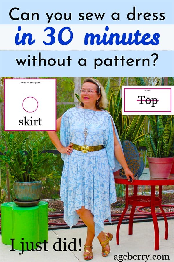 sewing tutorial on how to sew a dress without a pattern