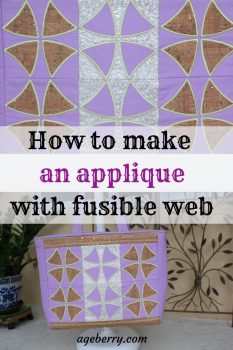 In this fusible web applique tutorial I am showing how to use fusible interfacing for applique, what is the best fusible web for applique, how to machine applique with fusible web, what is paper backed fusible web for applique and how to use home cutting machine for cutting appliques