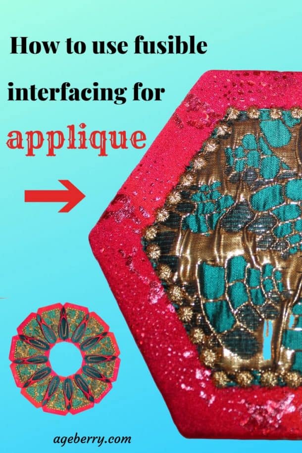 How to use fusible interfacing for applique Ageberry helping you