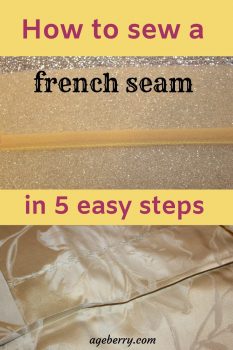 How to sew a french seam pin for Pinterest