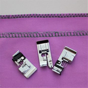 overcasting stitch and overcast presser feet