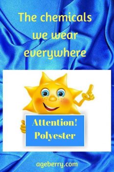 is polyester bad for you? pin for Pinterest