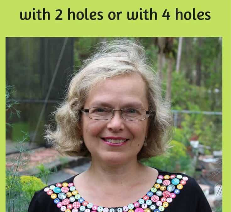 How to sew on a button