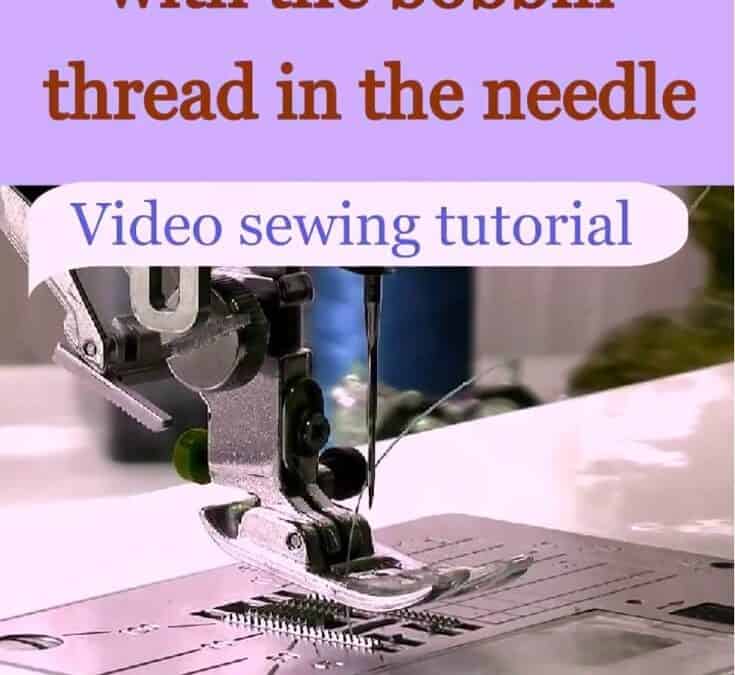 How to sew sheer fabric using only a bobbin thread for stitching
