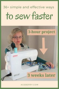 How to sew faster pin for Pinterest