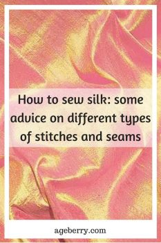 how to sew silk, types of stitches and seams