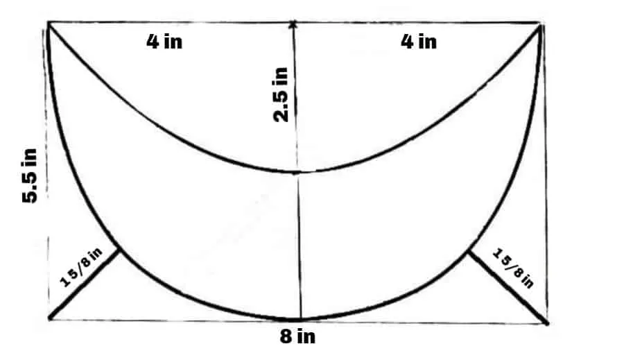 sewing pattern for a brim