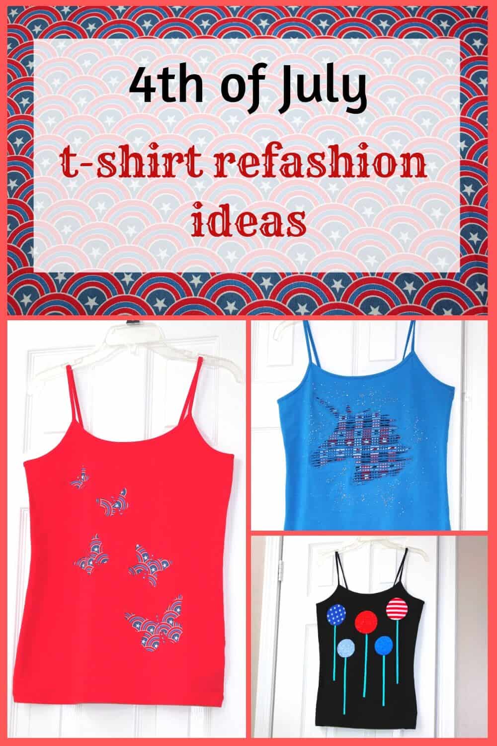 t-shirt refashion ideas pin for Pinterest
