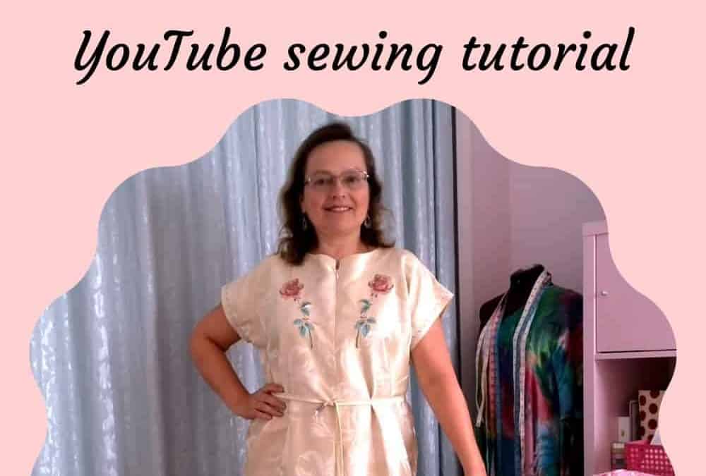 How to make a robe without a pattern from silk fabric / video sewing tutorial