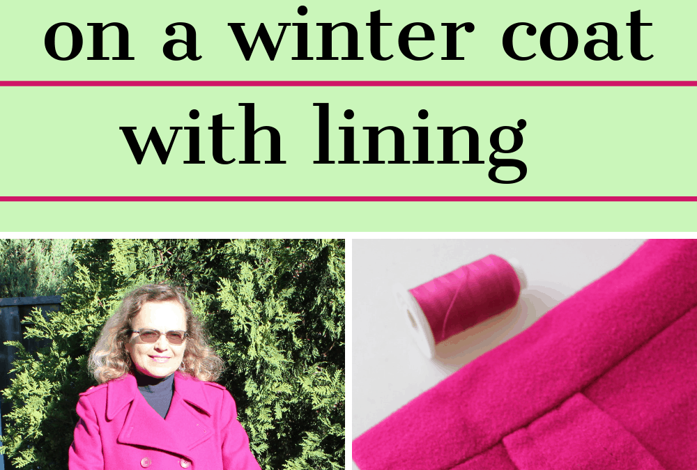 How to shorten sleeves on a winter coat or a jacket with lining