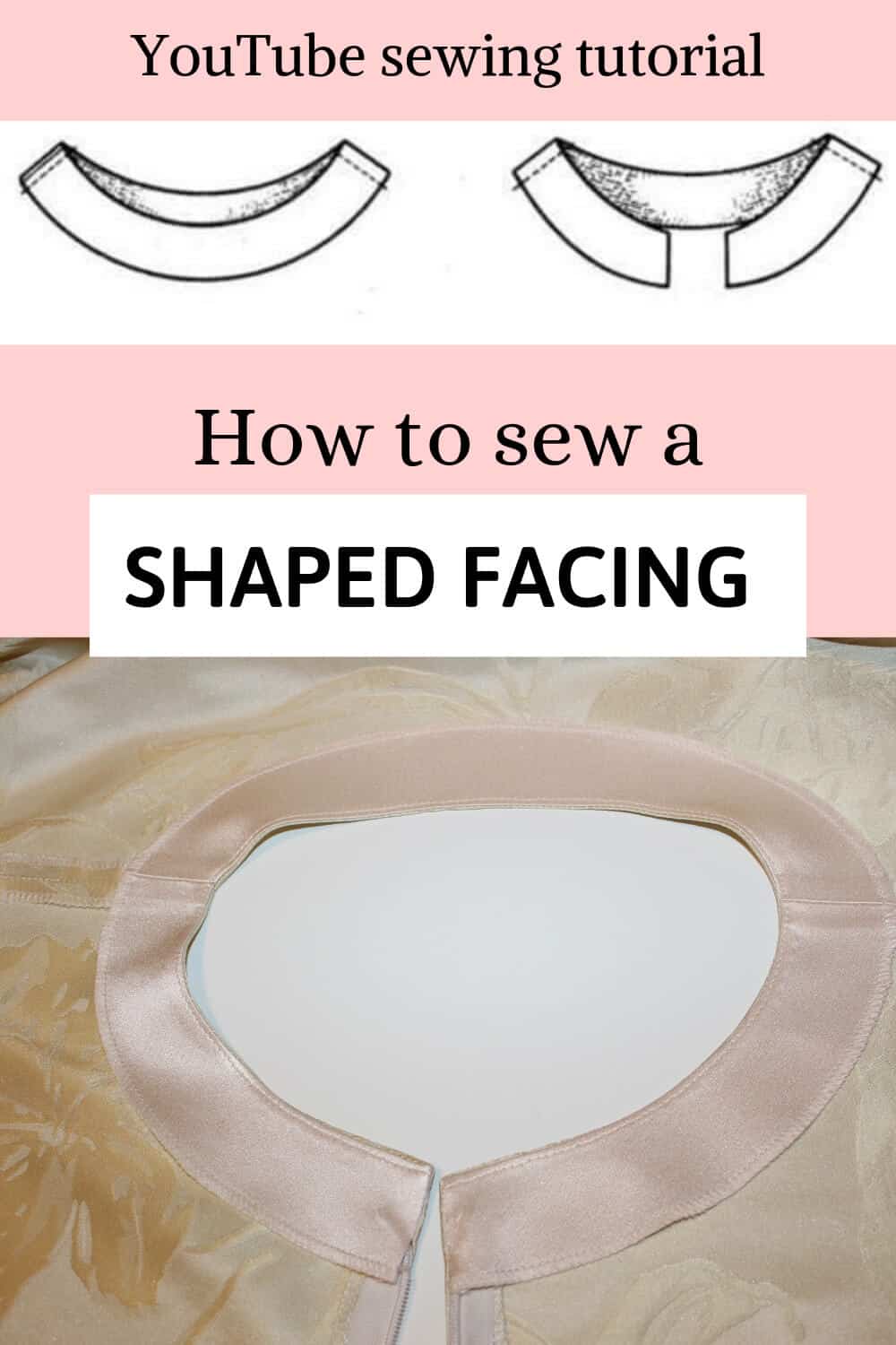 Shaped facing a detailed tutorial on how to sew facing to a curved