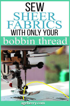 Bobbin thread sewing