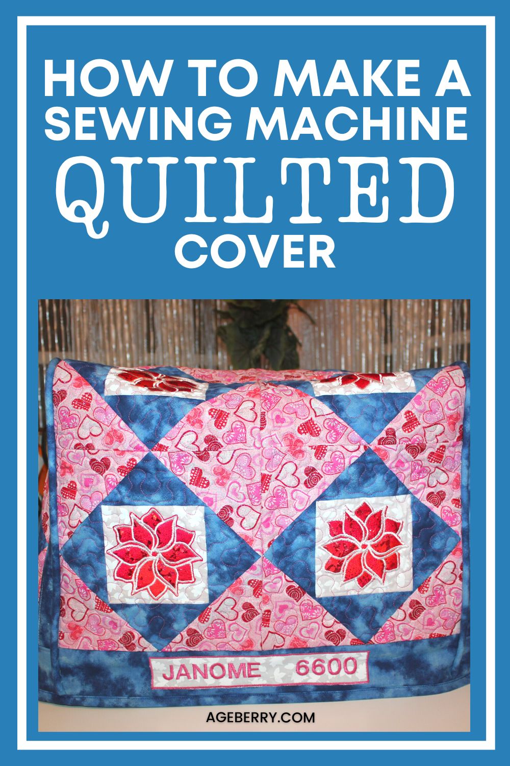 SEWING MACHINE COVER TUTORIAL. Patterns included! 