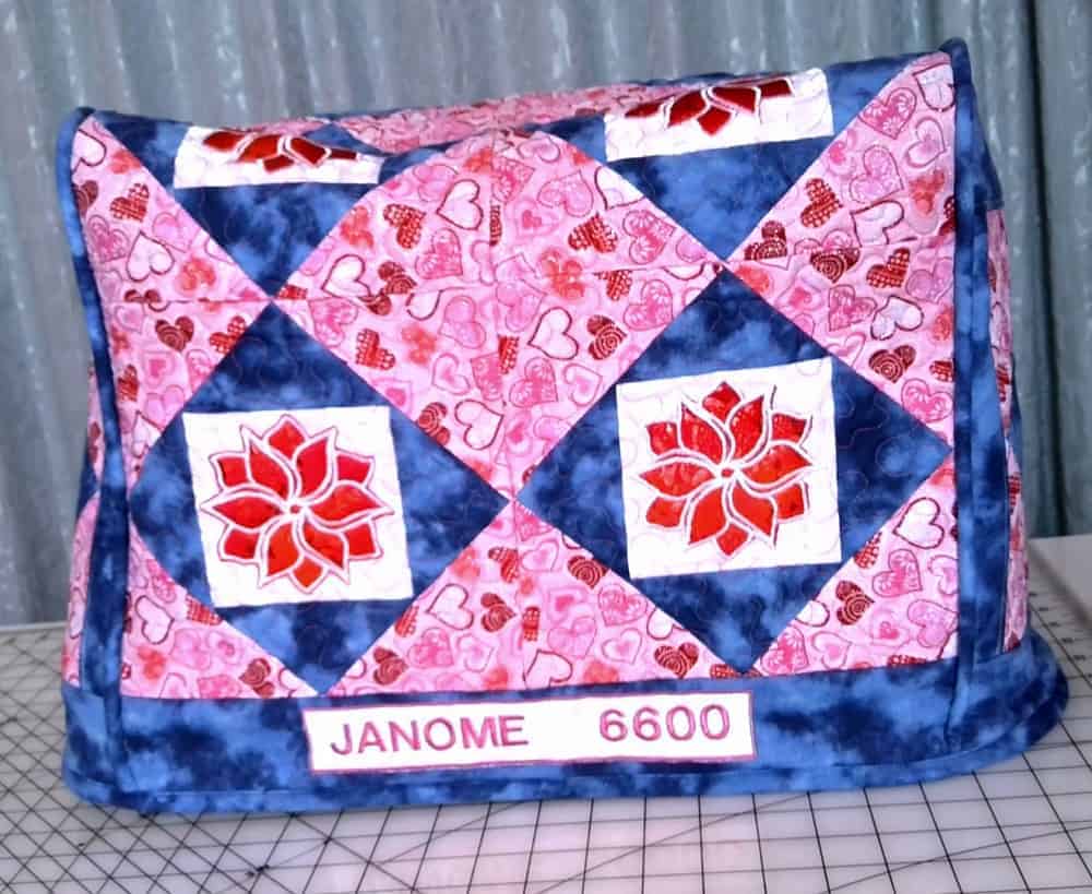 Homemade sewing machine cover for proper care of sewing tools and equipment