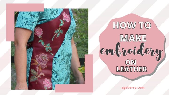 How to make embroidery on leather