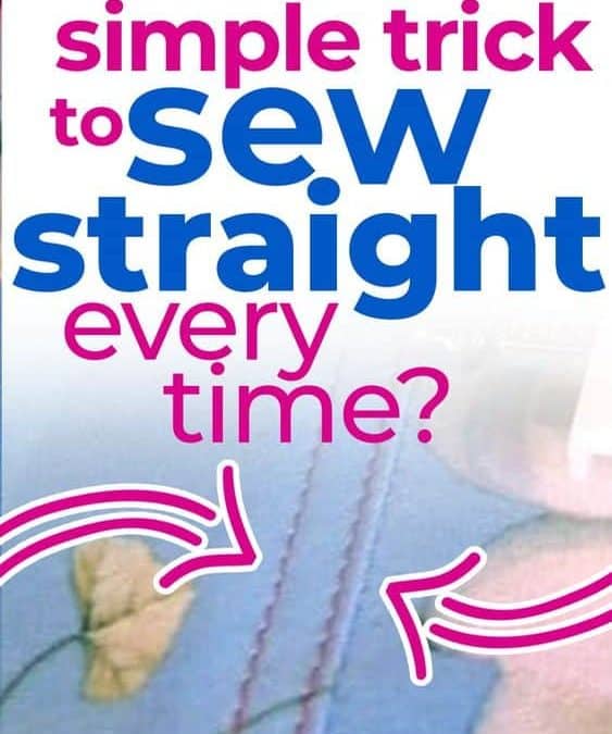 How to sew straight