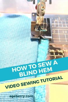 How to sew a blind hem