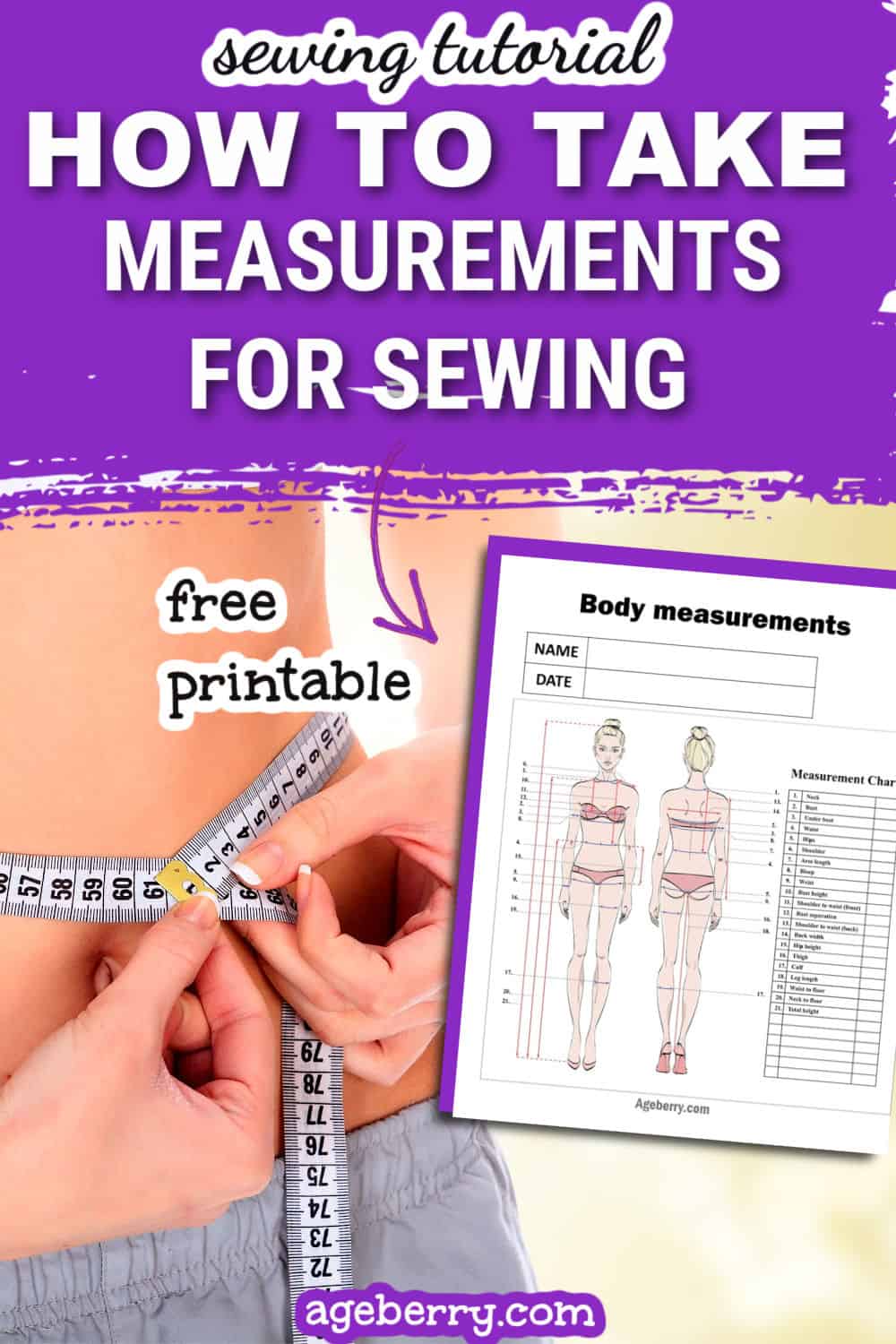 How To Take Body Measurements for Sewing Patterns