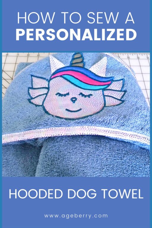 Haute dog how to sew a personalized dog drying coat/towel