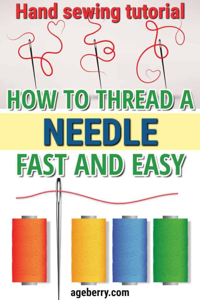 how to thread a needle fast and easy hand sewing tutorial